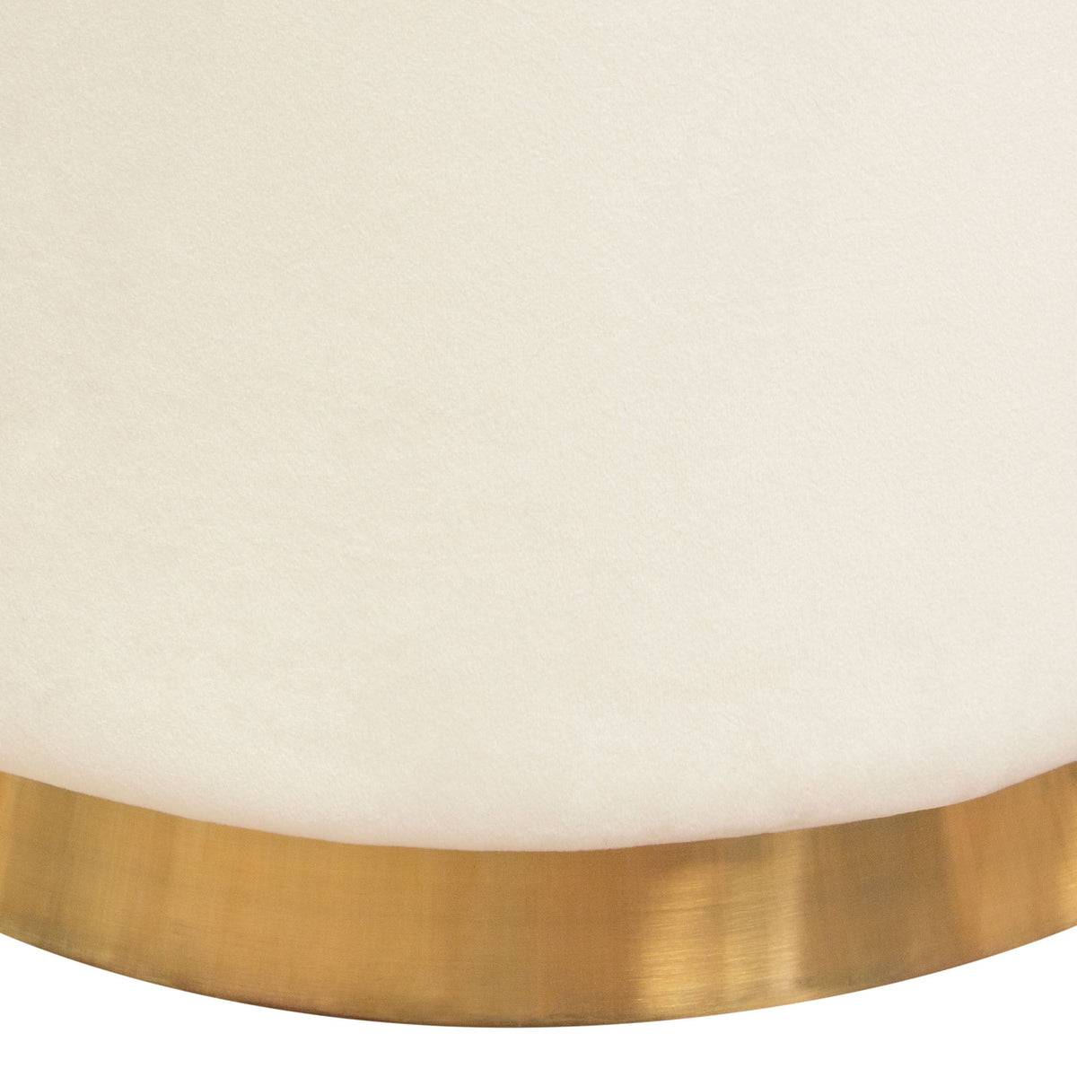 Sorbet Round Velvet Ottoman – view 12 – Lusso Furniture Miami