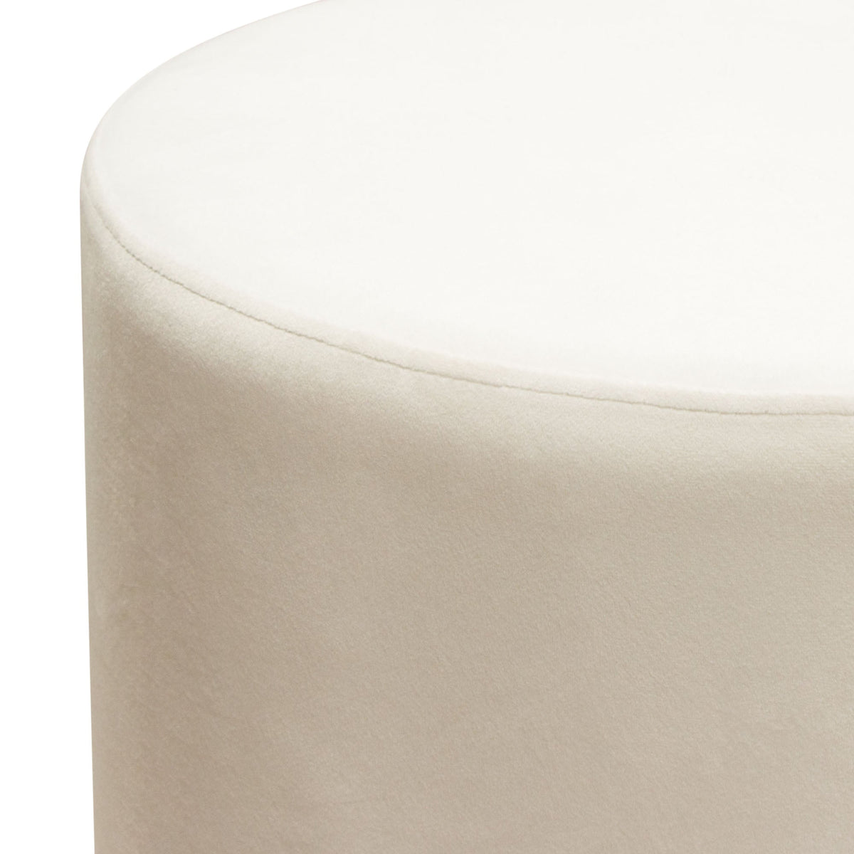 Sorbet Round Velvet Ottoman – view 13 – Lusso Furniture Miami