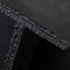 Spectre Black Slate Marble Accent Table – side view – Lusso Furniture Miami