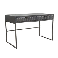 Spectrum Solid Mango Wood Desk – room setting – Lusso Furniture Miami