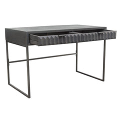 Spectrum Solid Mango Wood Desk – top view – Lusso Furniture Miami