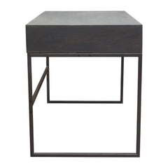 Spectrum Solid Mango Wood Desk – close-up – Lusso Furniture Miami