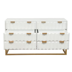 Spectrum Carved Mango Wood Dresser – alternate view – Lusso Furniture Miami