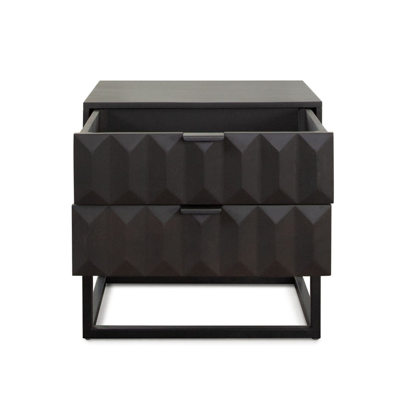 Spectrum Two Drawer Mango Wood End Table-zoom-