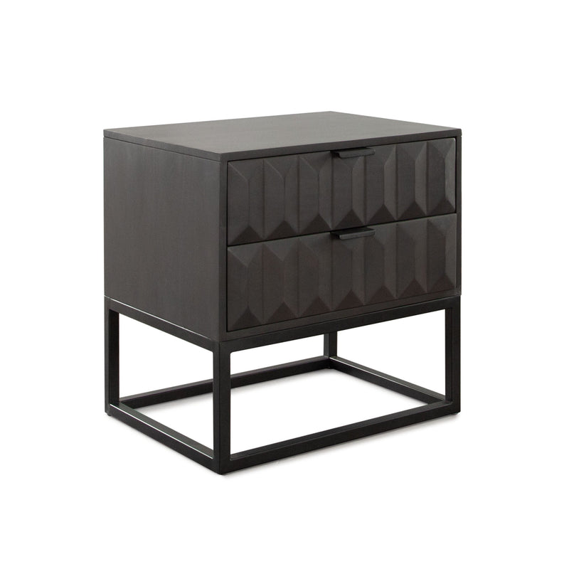 Spectrum Two Drawer Mango Wood End Table-zoom-