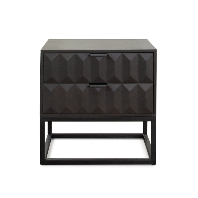 Spectrum Two Drawer Mango Wood End Table-zoom-