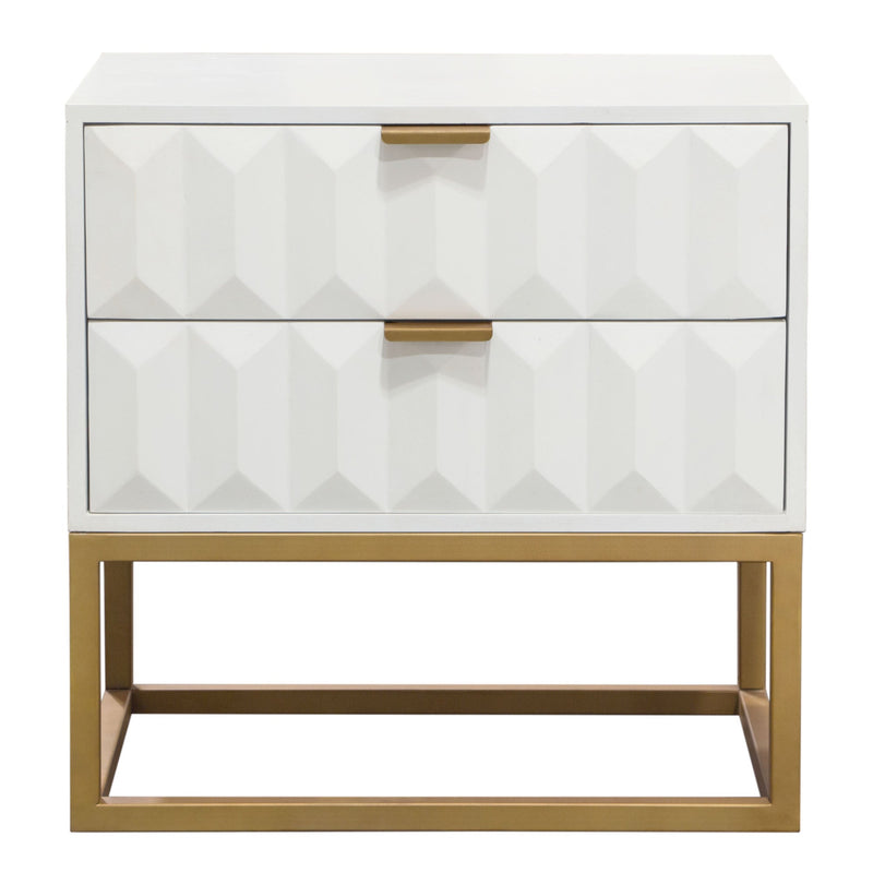 Spectrum Two Drawer Mango Wood End Table-zoom-