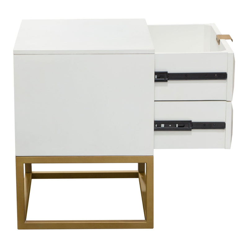 Spectrum Two Drawer Mango Wood End Table-zoom-