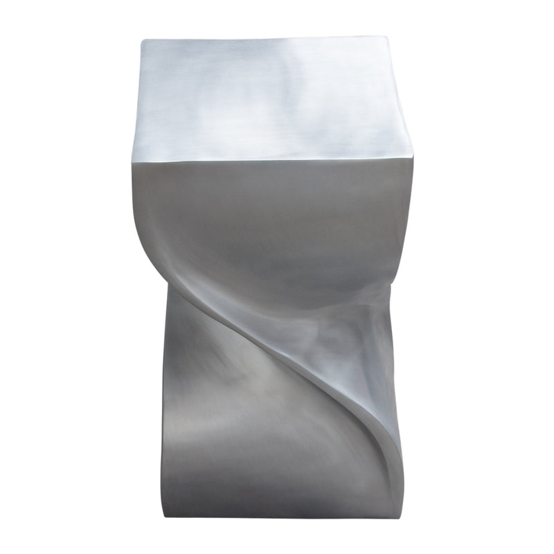 Spire Cast Aluminum Spiral Accent Table-zoom-