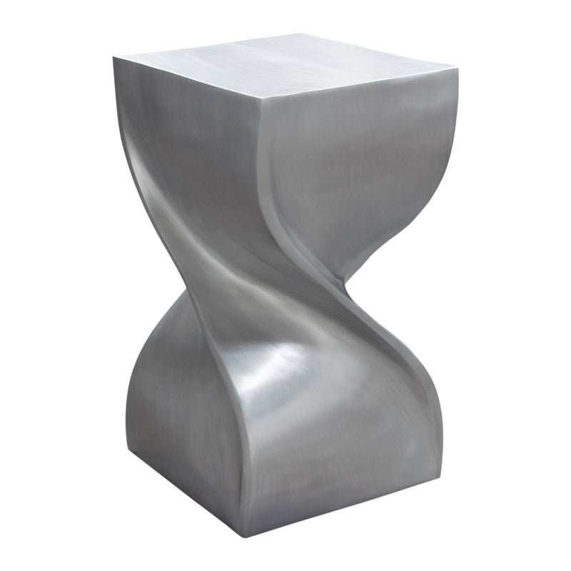 Spire Cast Aluminum Spiral Accent Table-zoom-