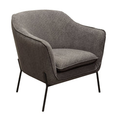 Status Metal Leg Accent Chair – angle view – Lusso Furniture Miami