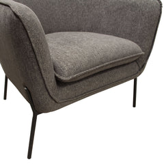 Status Metal Leg Accent Chair – top view – Lusso Furniture Miami
