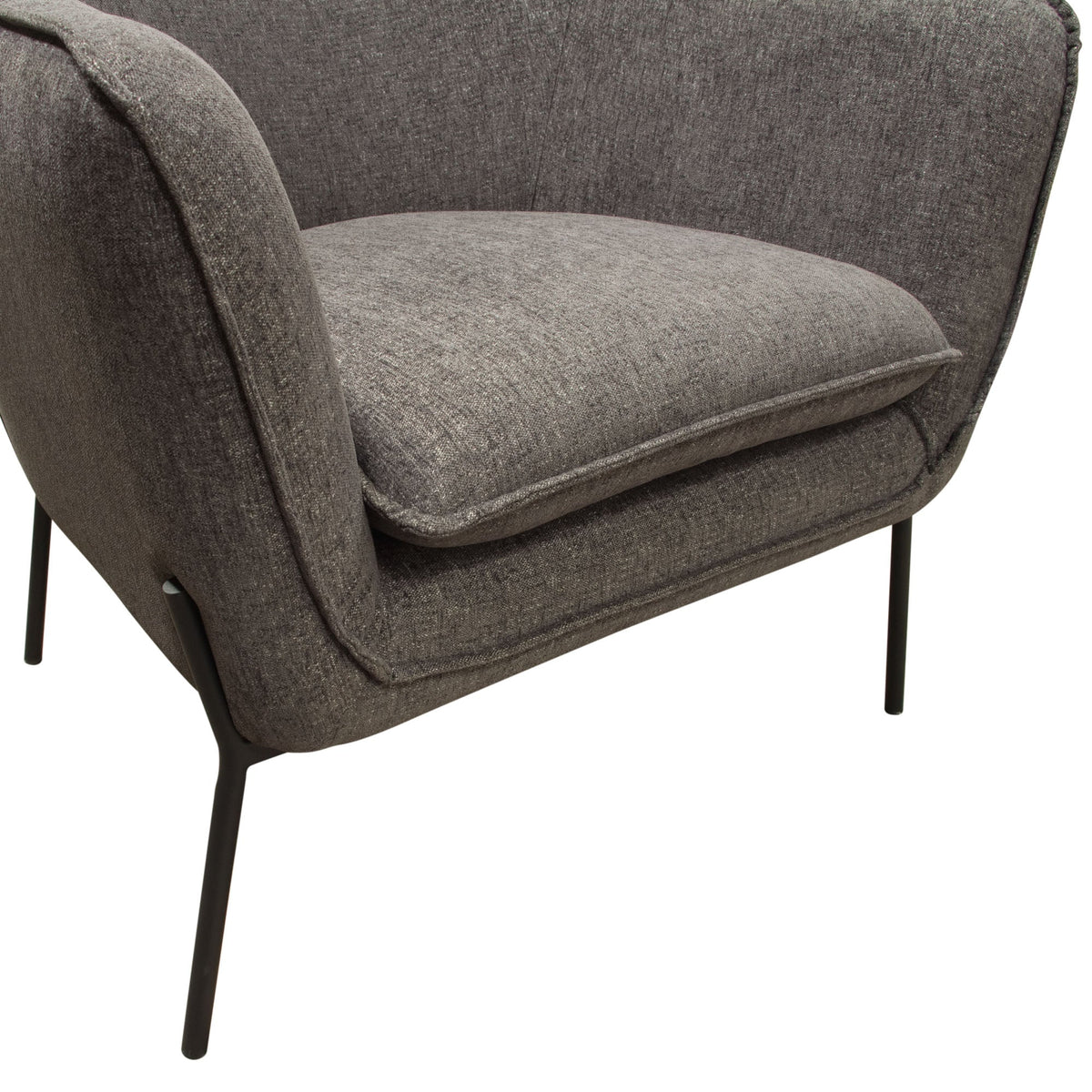 Status Metal Leg Accent Chair – top view – Lusso Furniture Miami