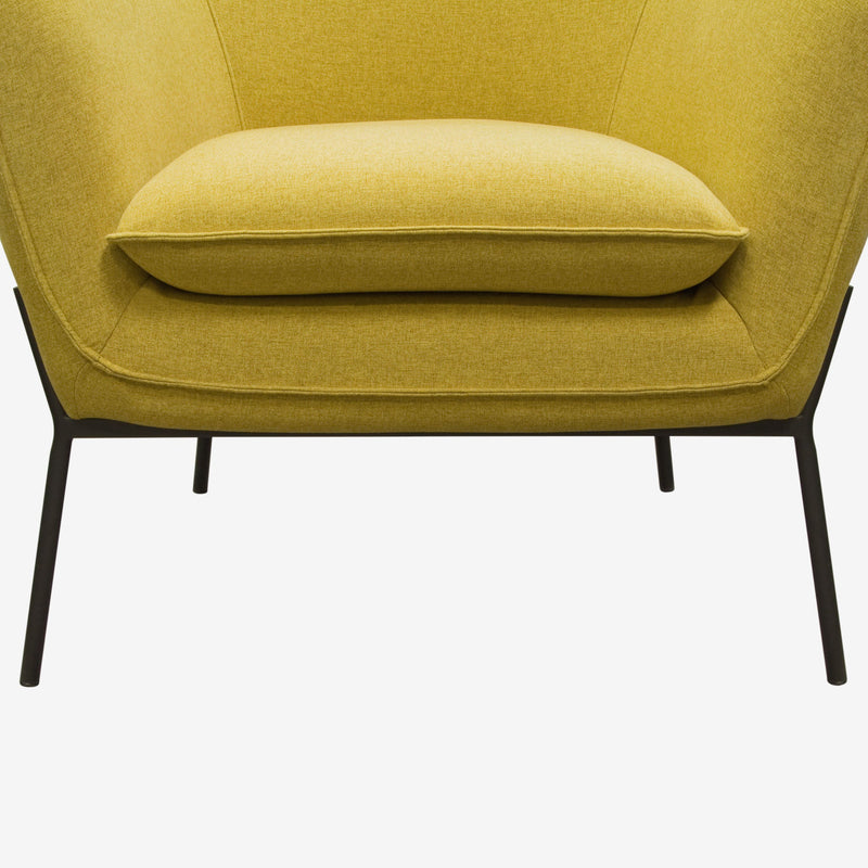 Status Metal Leg Accent Chair-zoom-