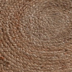 Jute Round Accent Stool – room setting – Lusso Furniture Miami