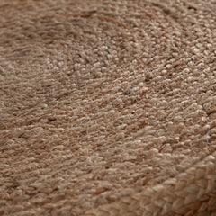 Jute Round Accent Stool – back view – Lusso Furniture Miami