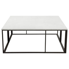 Surface Engineered Marble Coffee Table – angle view – Lusso Furniture Miami