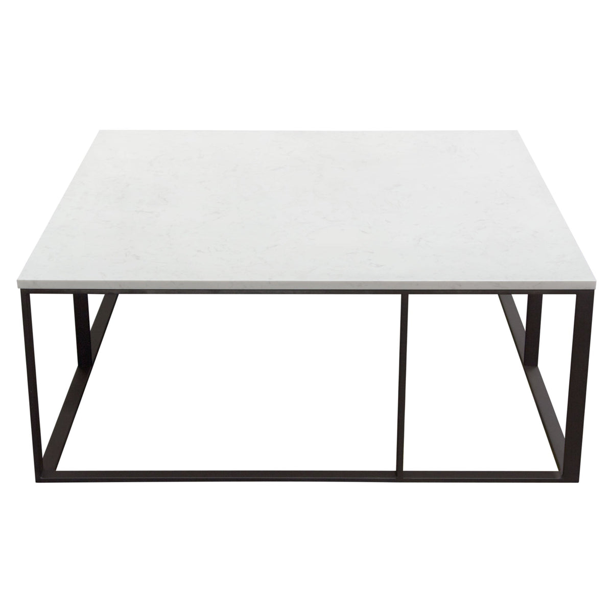 Surface Engineered Marble Coffee Table – side view – Lusso Furniture Miami