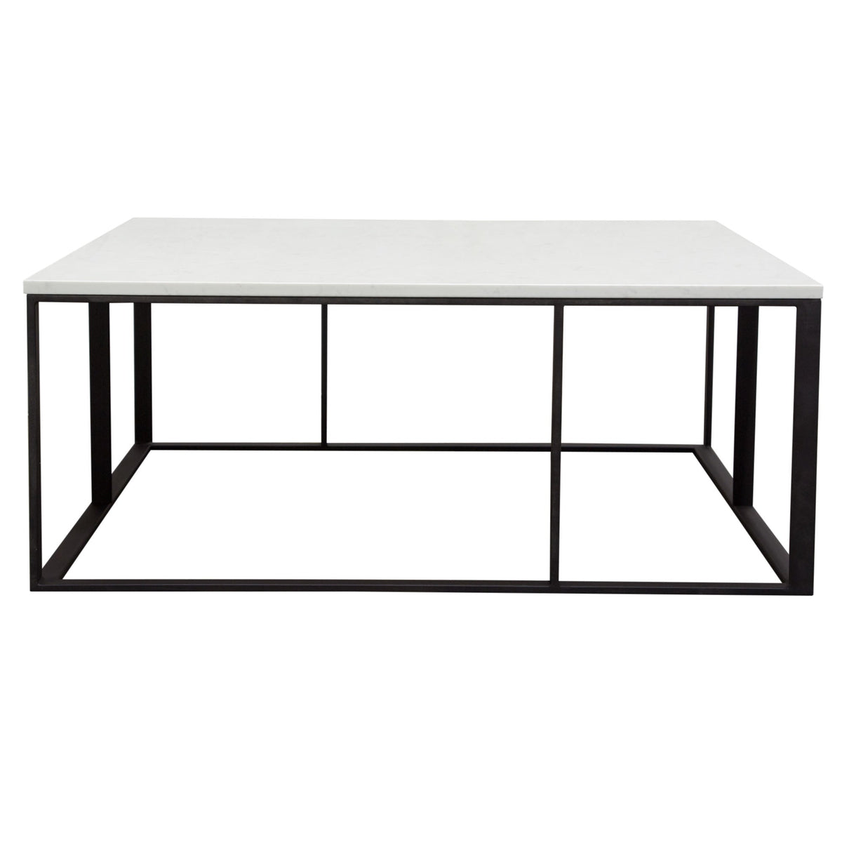Surface Engineered Marble Coffee Table – Engineered Marble – front view – Lusso Furniture Miami