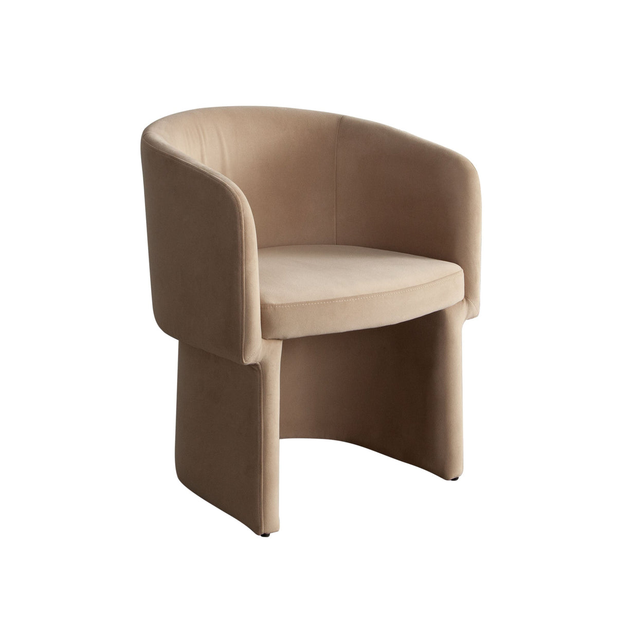 Tess Barrel Back Dining Chair – angle view – Lusso Furniture Miami