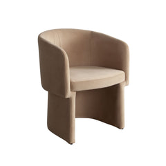 Tess Barrel Back Dining Chair – angle view – Lusso Furniture Miami