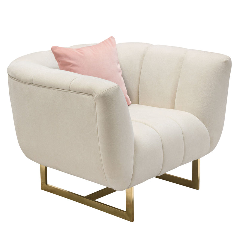 Venus Channel Tufted Accent Chair-zoom-