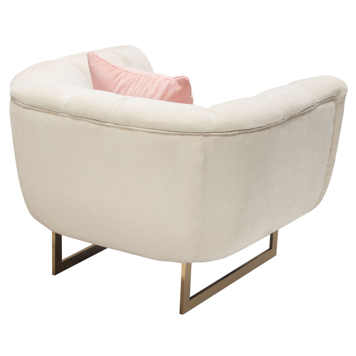 Venus Channel Tufted Accent Chair – room setting – Lusso Furniture Miami