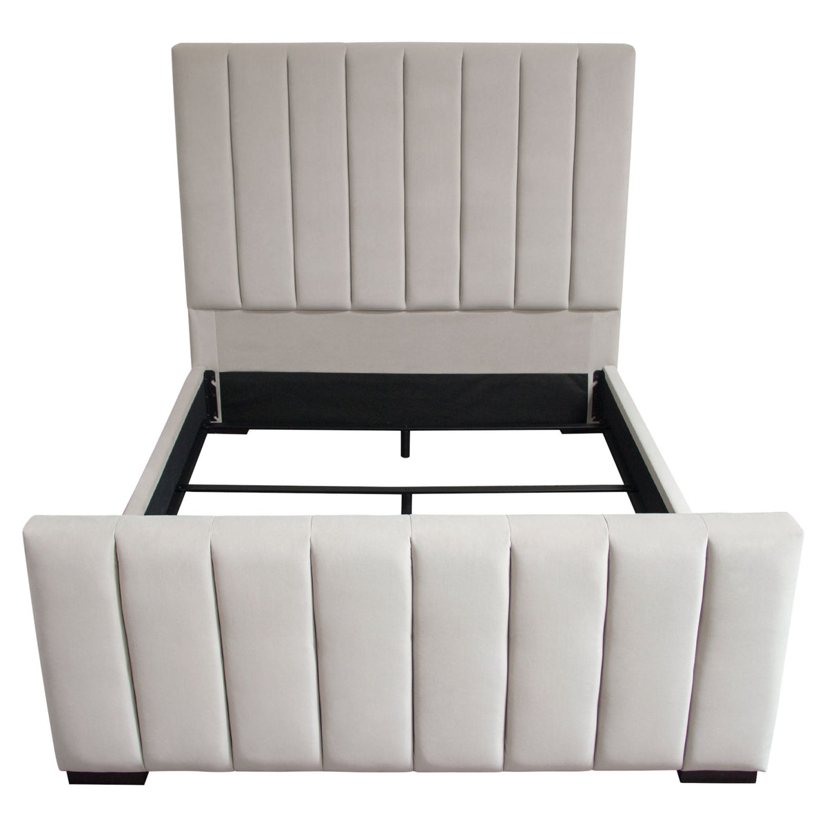 Venus Channel Tufted Velvet Bed – view 18 – Lusso Furniture Miami