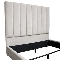 Venus Channel Tufted Velvet Bed – view 24 – Lusso Furniture Miami