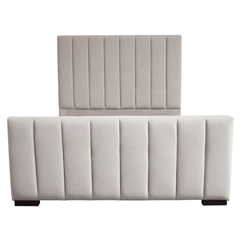 Venus Channel Tufted Velvet Bed-zoom-