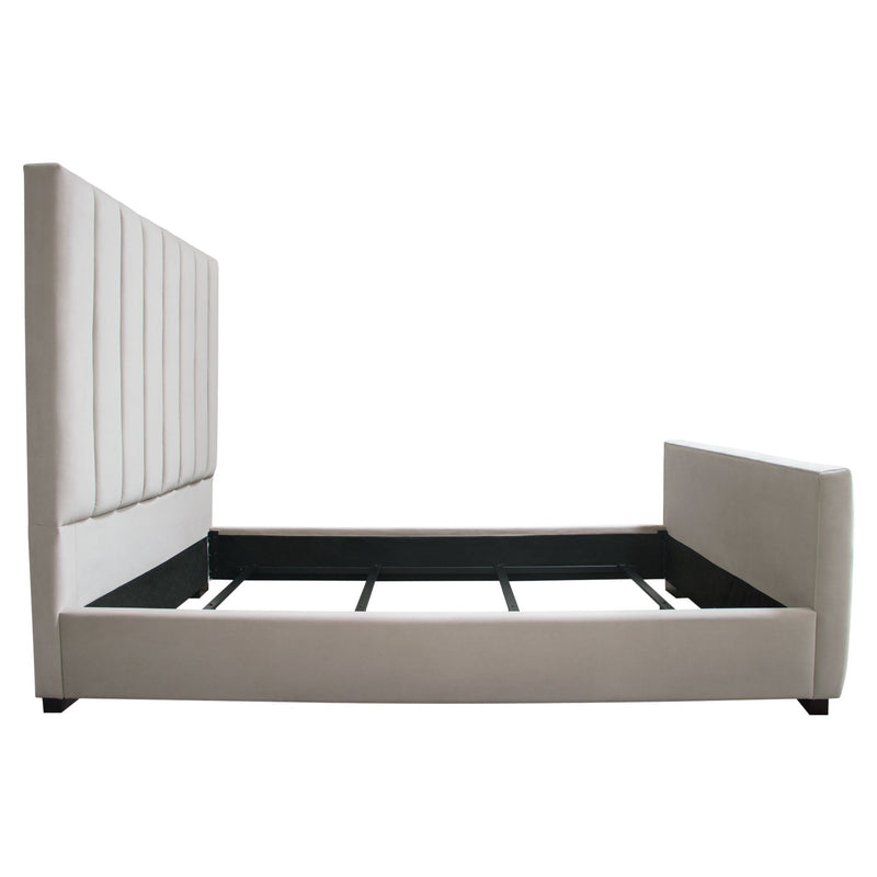 Venus Channel Tufted Velvet Bed-zoom-