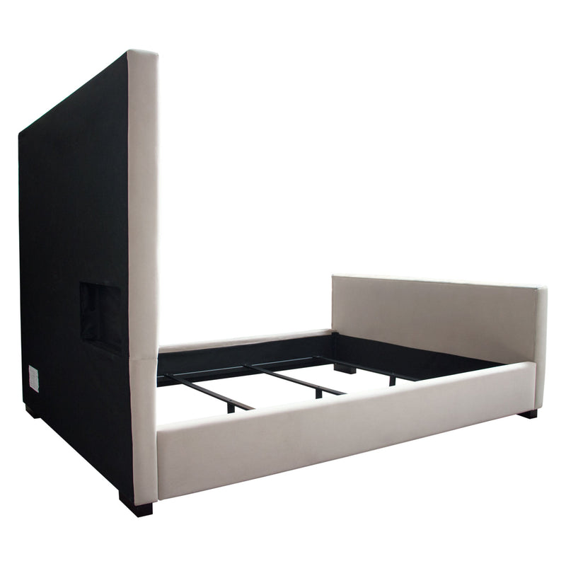 Venus Channel Tufted Velvet Bed-zoom-