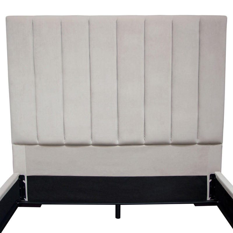 Venus Channel Tufted Velvet Bed-zoom-