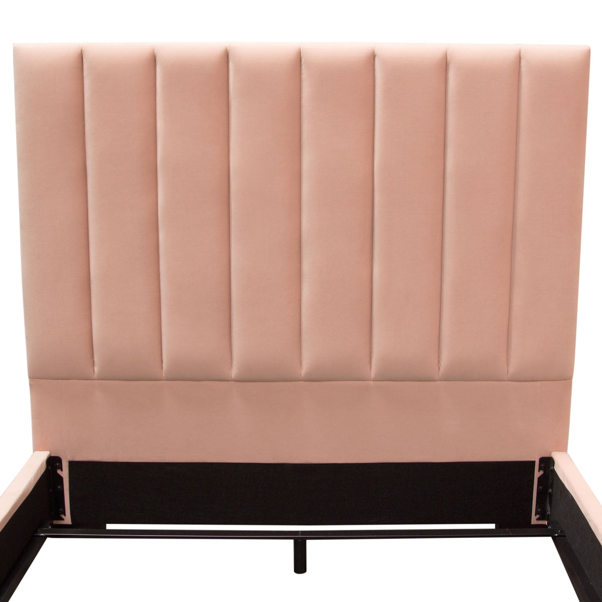 Venus Channel Tufted Velvet Bed – top view – Lusso Furniture Miami