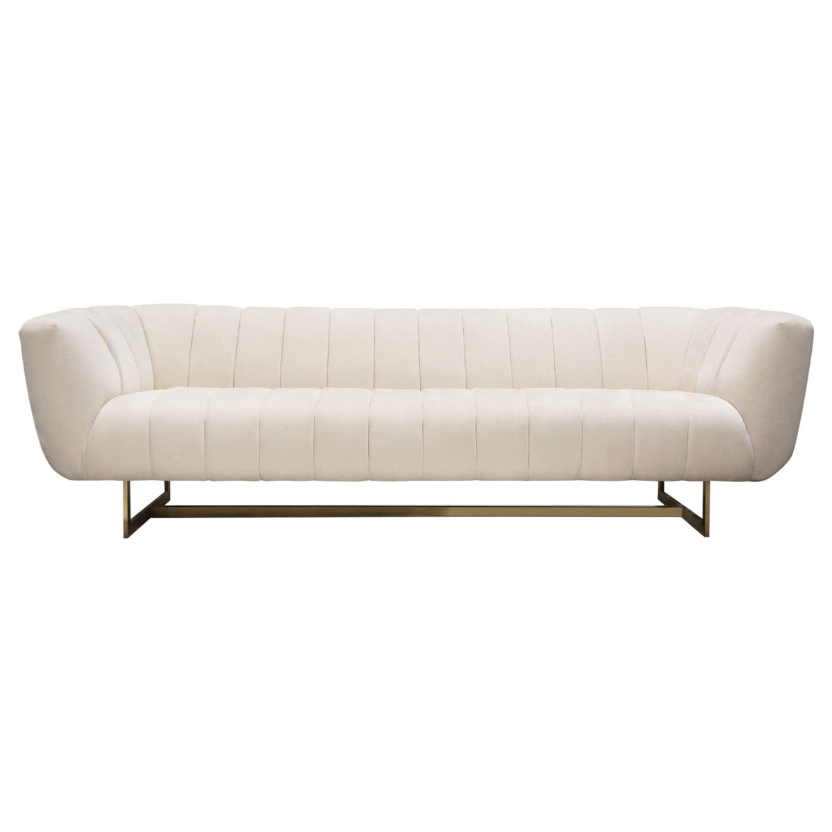 Venus Channel Tufted Sofa – angle view – Lusso Furniture Miami