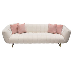 Venus Channel Tufted Sofa – side view – Lusso Furniture Miami