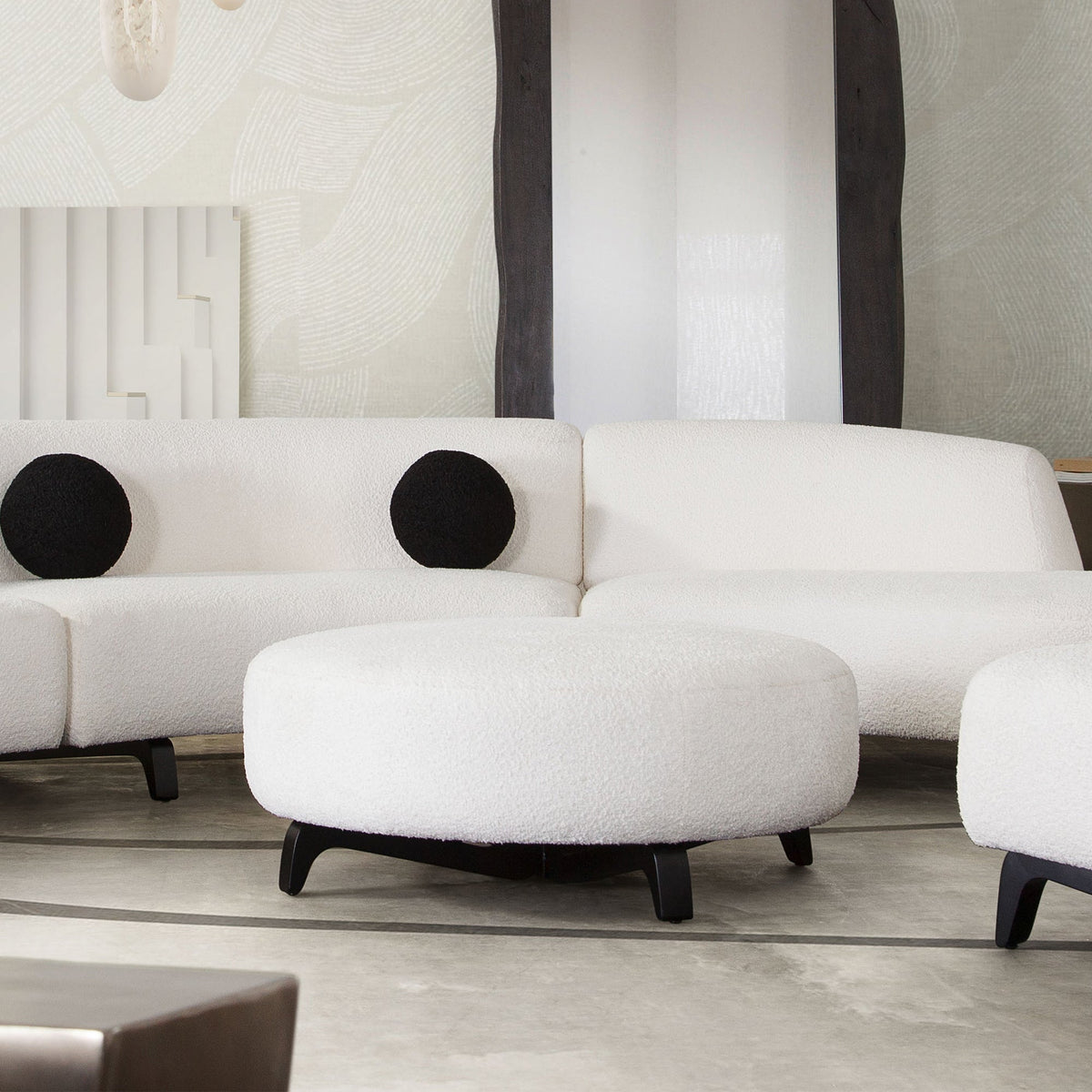 Vesper Curved Modular Sofa – view 32 – Lusso Furniture Miami