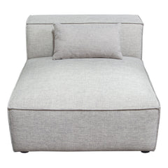 Vice Deep Seat Modular Sofa – Armless Chair / Barley Fabric – alternate view – Lusso Furniture Miami