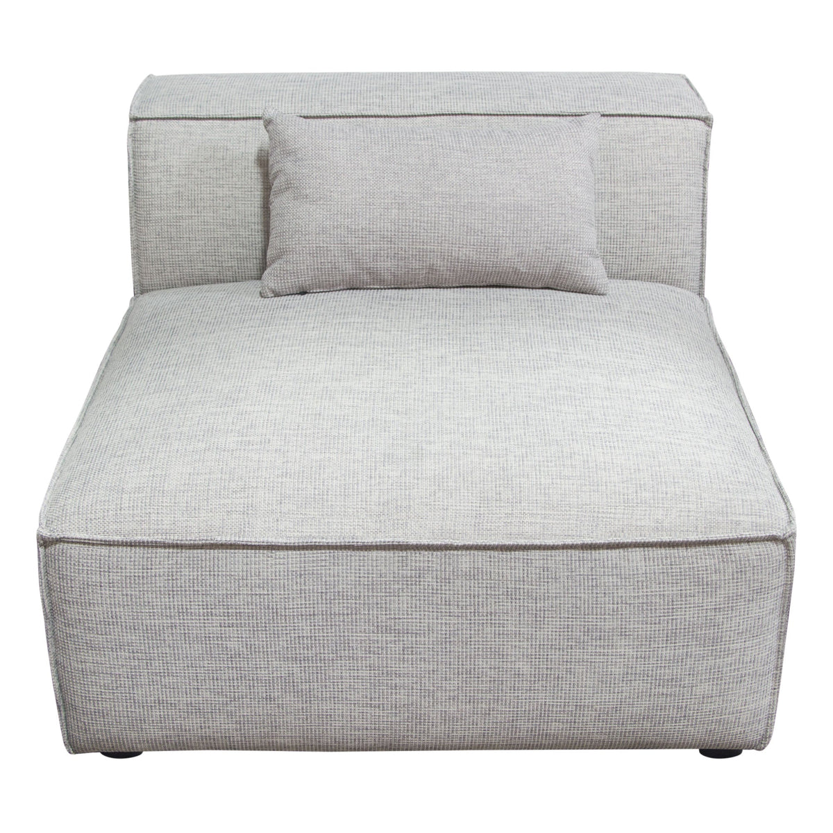 Vice Deep Seat Modular Sofa – Armless Chair / Barley Fabric – alternate view – Lusso Furniture Miami