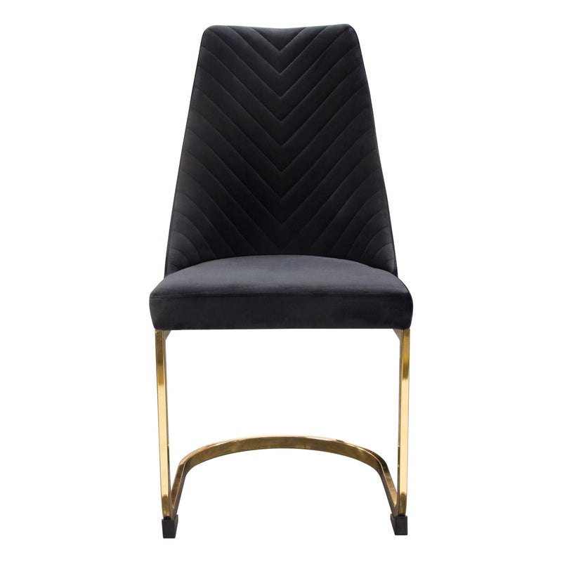 Vogue Tufted Velvet Dining Chair Set-zoom-