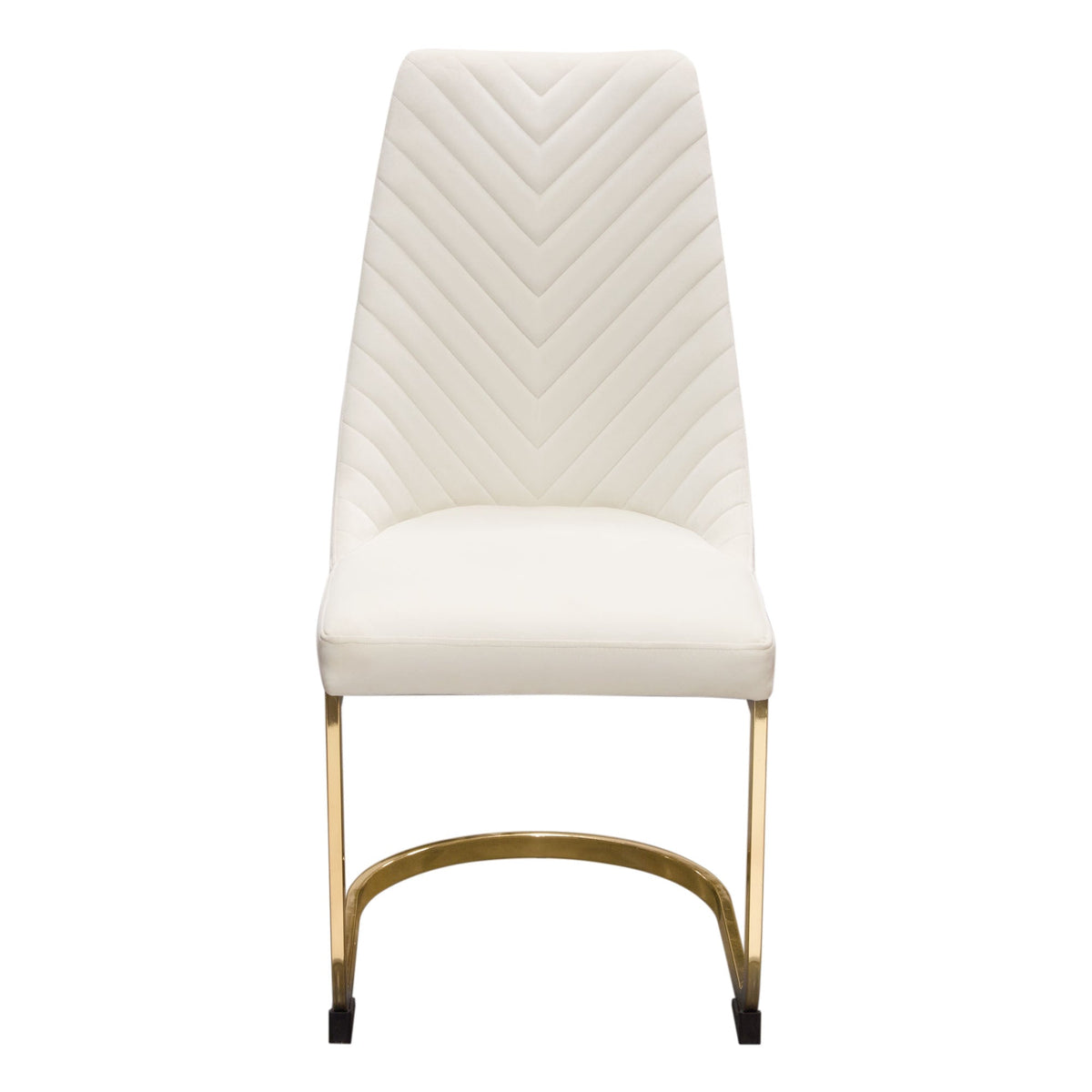 Vogue Tufted Velvet Dining Chair Set – finish detail – Lusso Furniture Miami