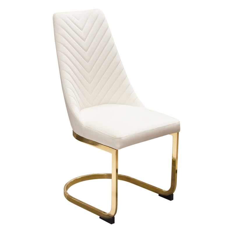 Vogue Tufted Velvet Dining Chair Set-zoom-
