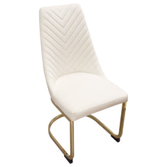 Vogue Tufted Velvet Dining Chair Set – view 13 – Lusso Furniture Miami