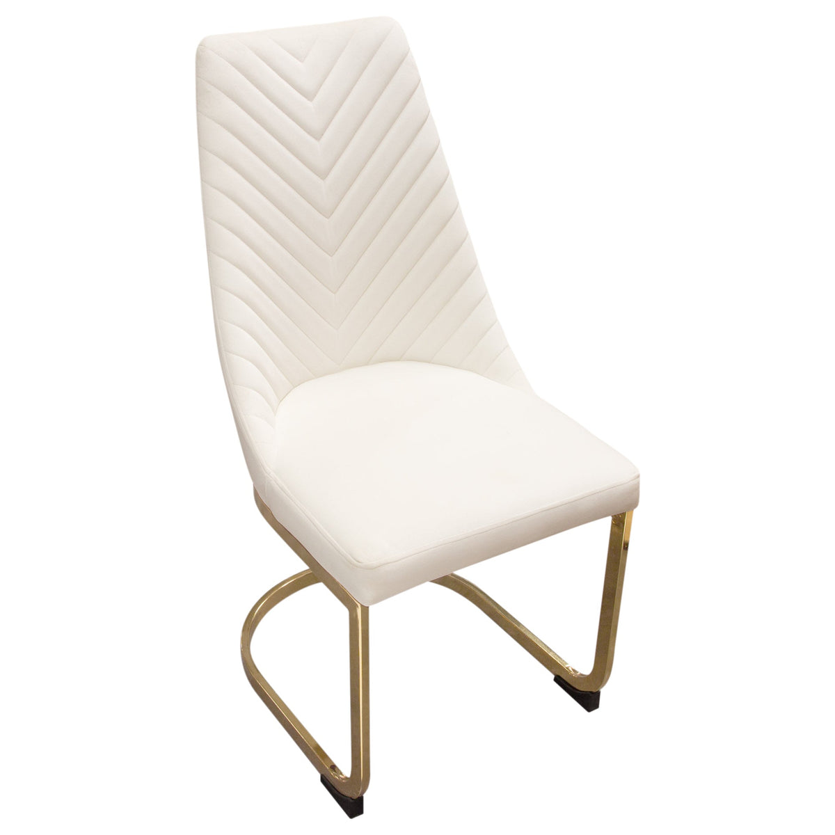 Vogue Tufted Velvet Dining Chair Set – view 13 – Lusso Furniture Miami