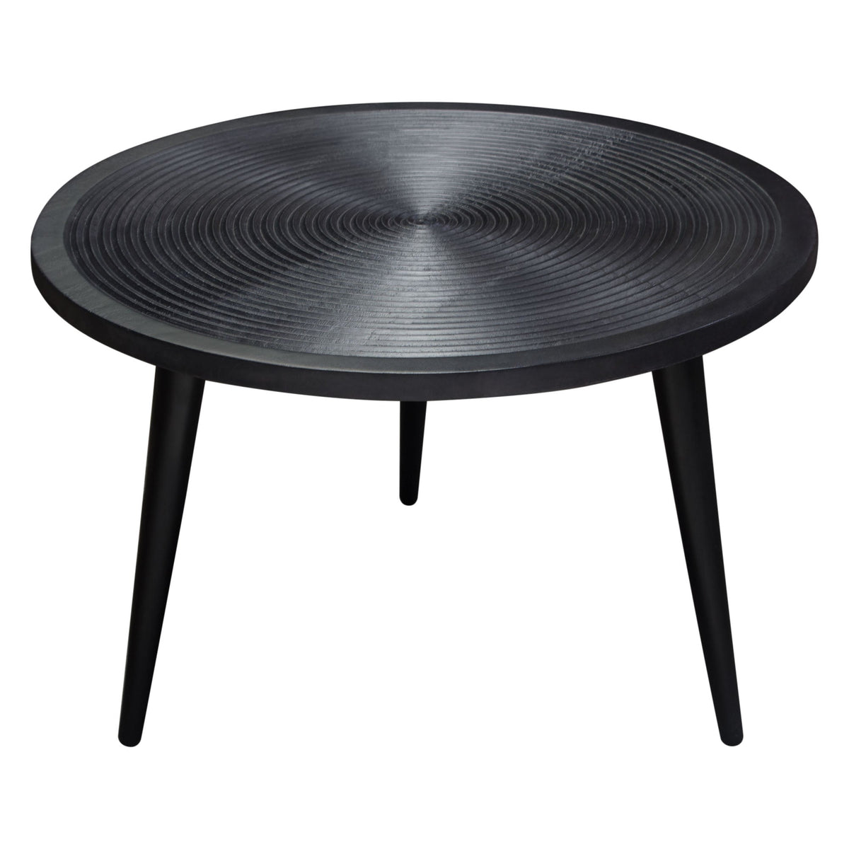 Vortex Hand Carved Wood Coffee Table – detail – Lusso Furniture Miami