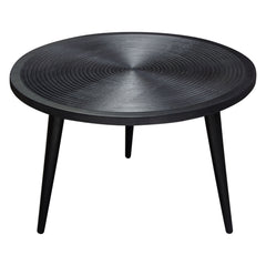Vortex Hand Carved Wood Coffee Table – detail – Lusso Furniture Miami