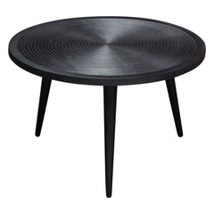 Vortex Hand Carved Wood Coffee Table – back view – Lusso Furniture Miami