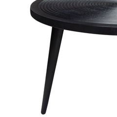 Vortex Hand Carved Wood Coffee Table – close-up – Lusso Furniture Miami