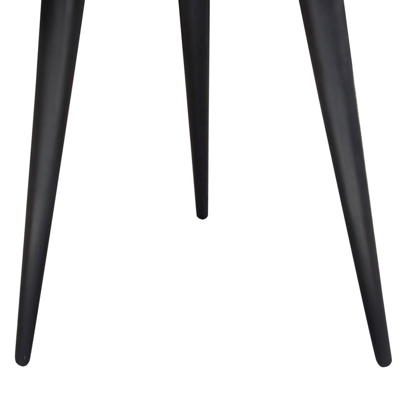 Vortex Carved Mango Wood Round End Table-zoom-