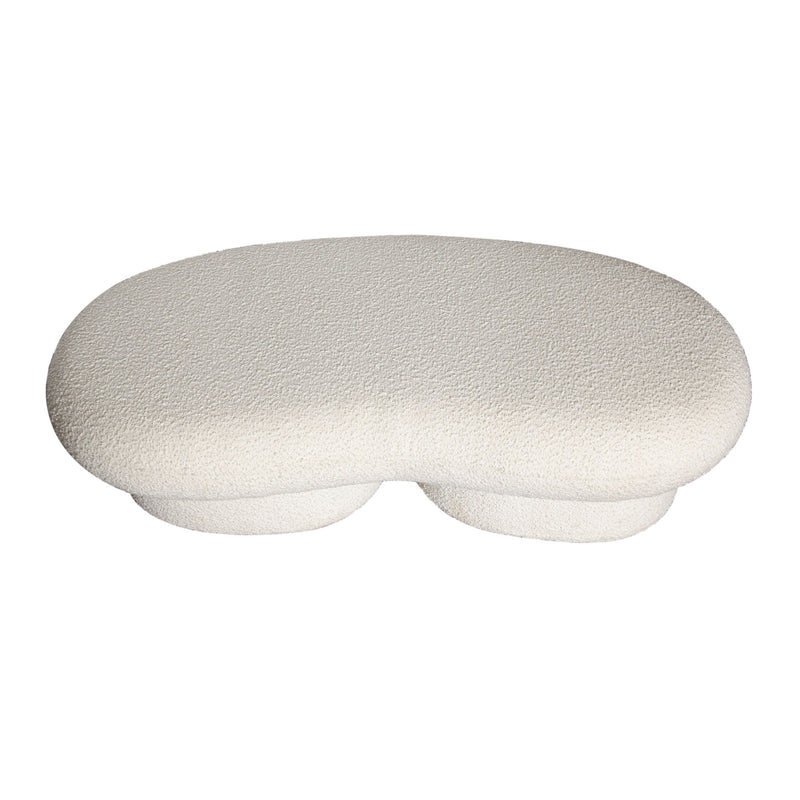Wave Curved Boucle Accent Bench-zoom-